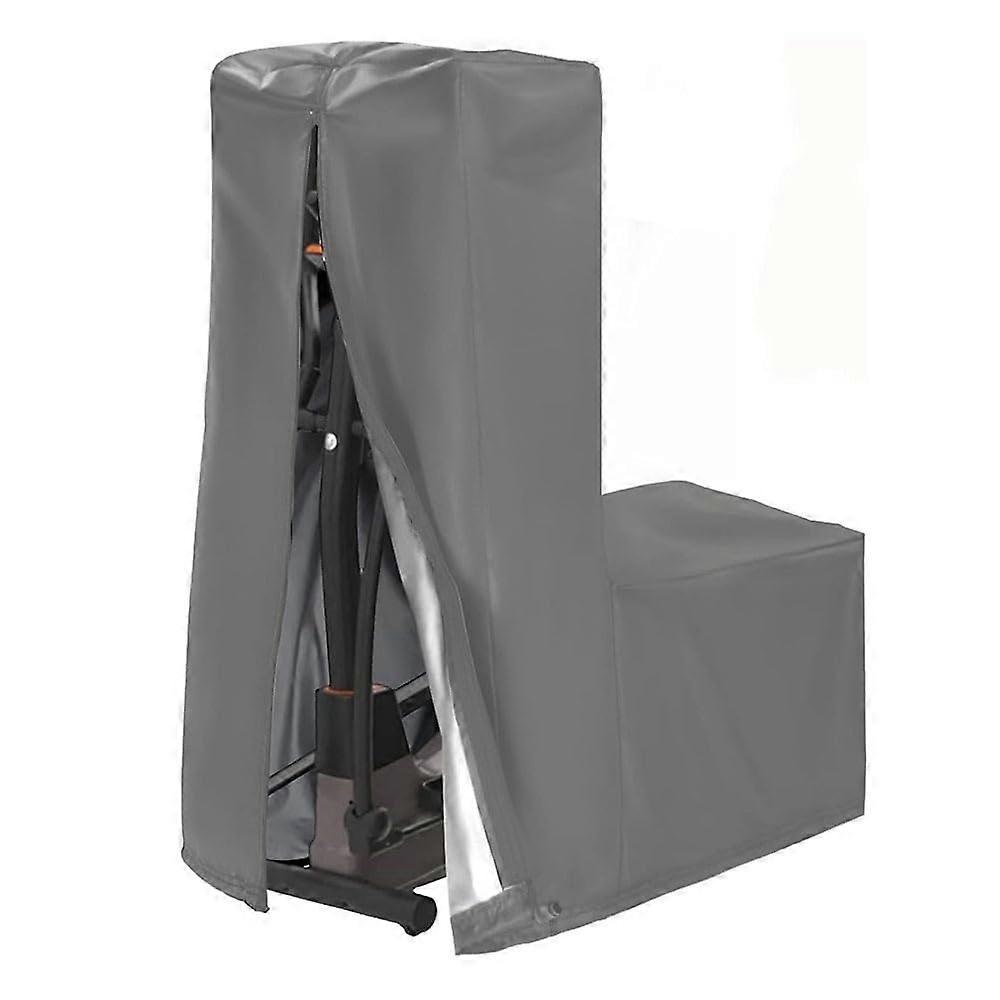 Elliptical Trainer Cover 55x25x64in, Indoor Outdoor Dust Protection, Compatible with Horizontal Exercise Bikes, Gray