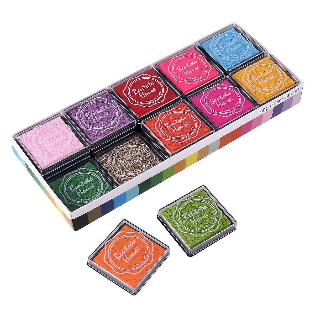 DIY Stamp Pad Kit for Crafting Enthusiasts, Quick-Dry Ink Compatible with Various Surfaces