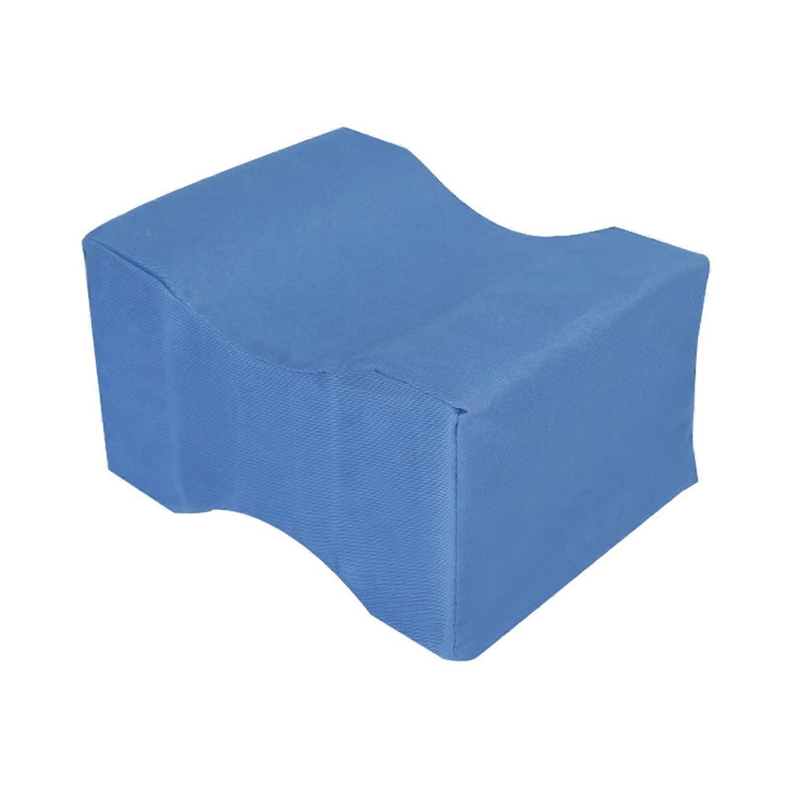 Leg Support Pillow Memory Foam With Zipper Wedge For Pressure Relief, 25 X 20 X 14 Cm, Blue