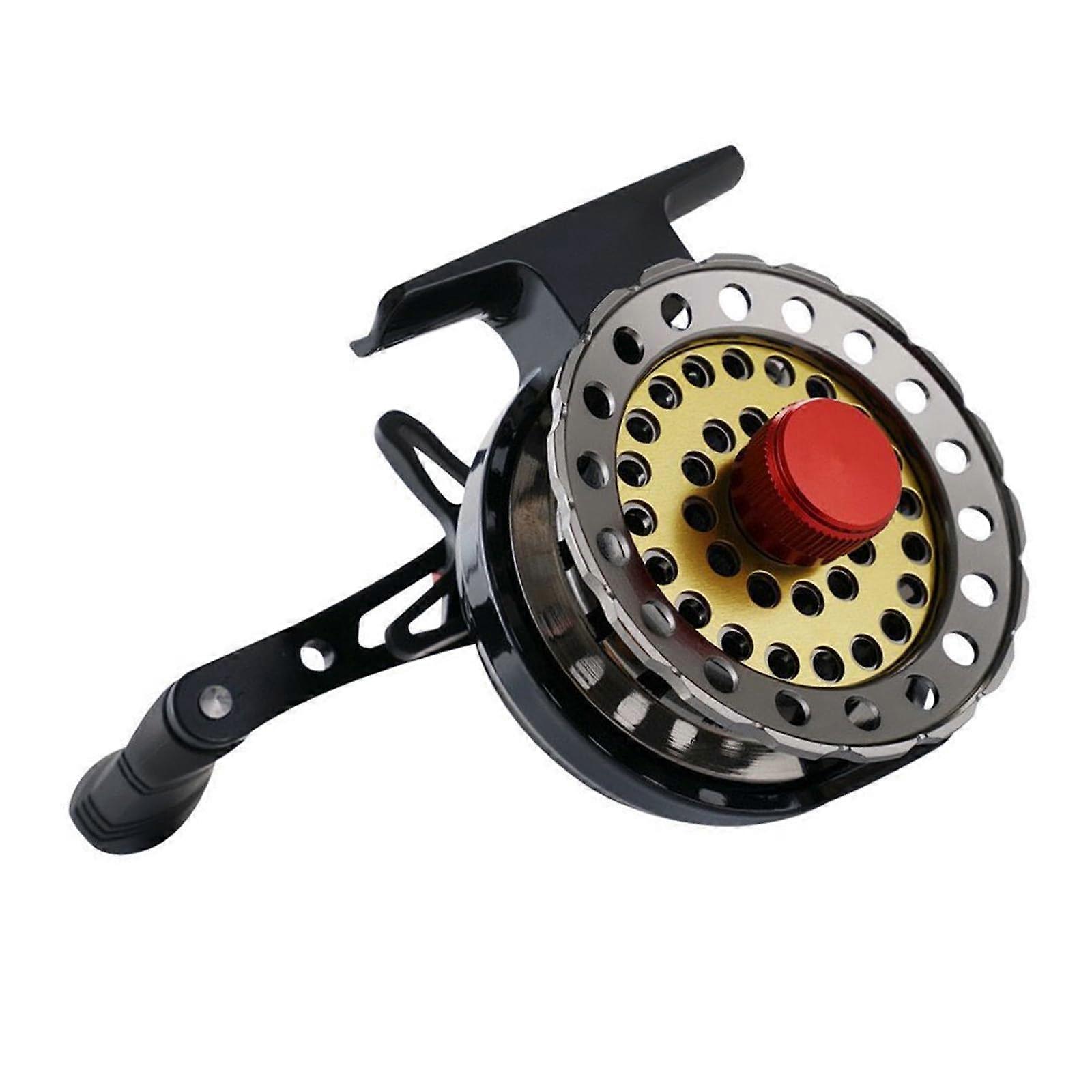 Flying fish reels made of solid metal for trout fishing, accessories, baitcasting reel, left/right handle lefthanded