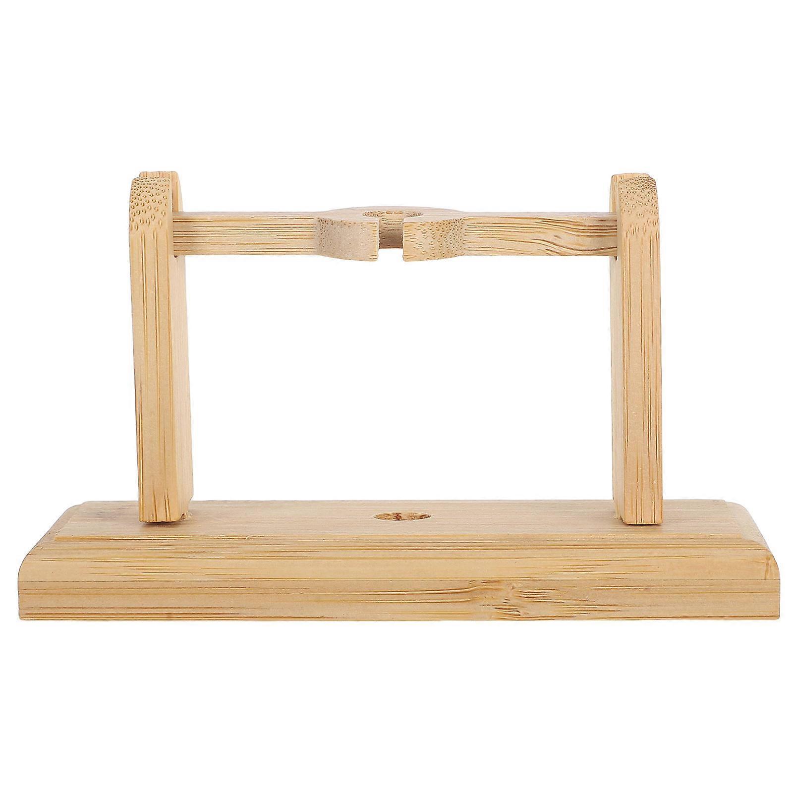 Handheld Fan Stand for Bamboo Display Mount, Minimalist Design, Space Saving Decorative Rack for Traditional and Artwork Showcase
