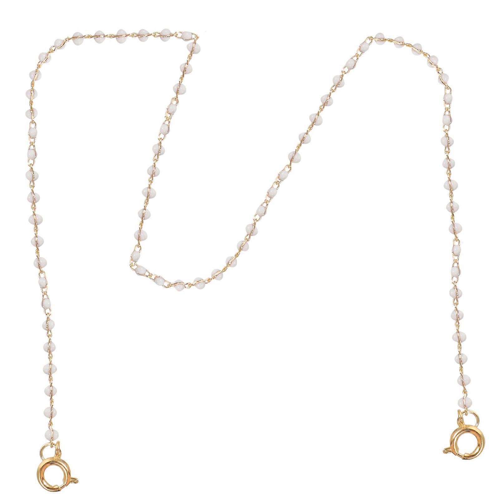 Eyeglass Chain Metal Beaded Decorative Prevent Loss Daily Use 72X0.3X0.3CM 1Pack