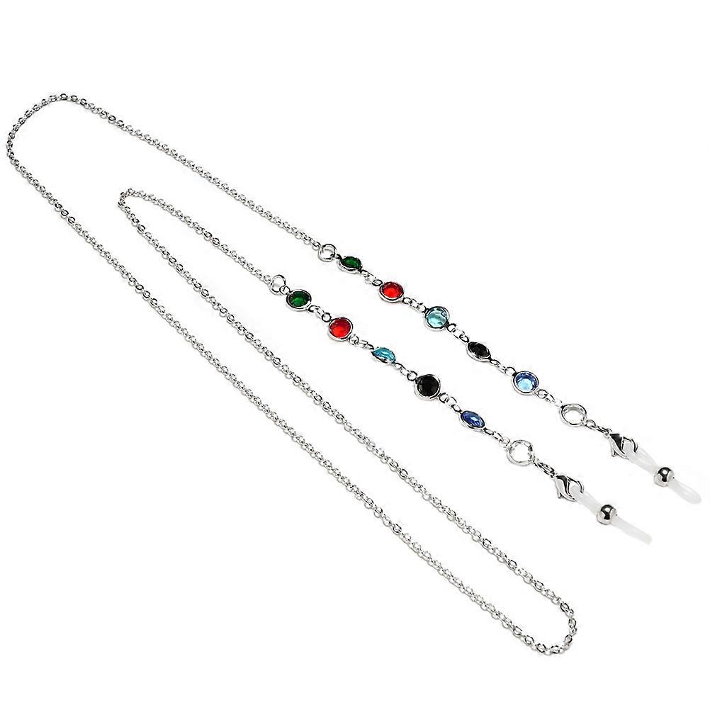 Eyewear Retainer Chain Protect Glasses Adults Neck And Arm Usage Platinum Plating 1Pack