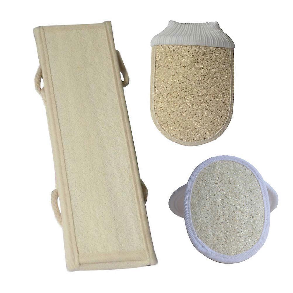 Natural Loofah Exfoliating Body Sponge For Shower Bath Scrubber 3Pack