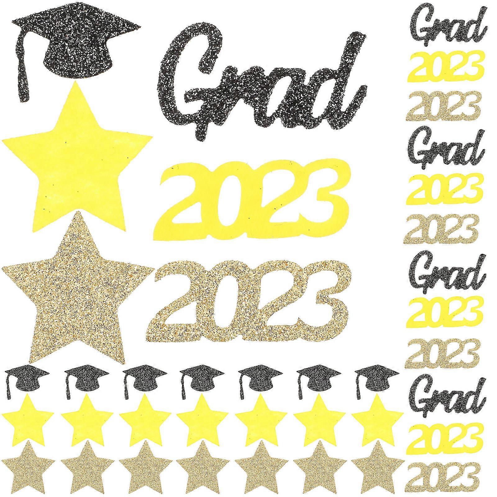 Graduation Party Decorative Confetti Non-Woven Cloth Assorted Color Table Centerpiece 1 Set