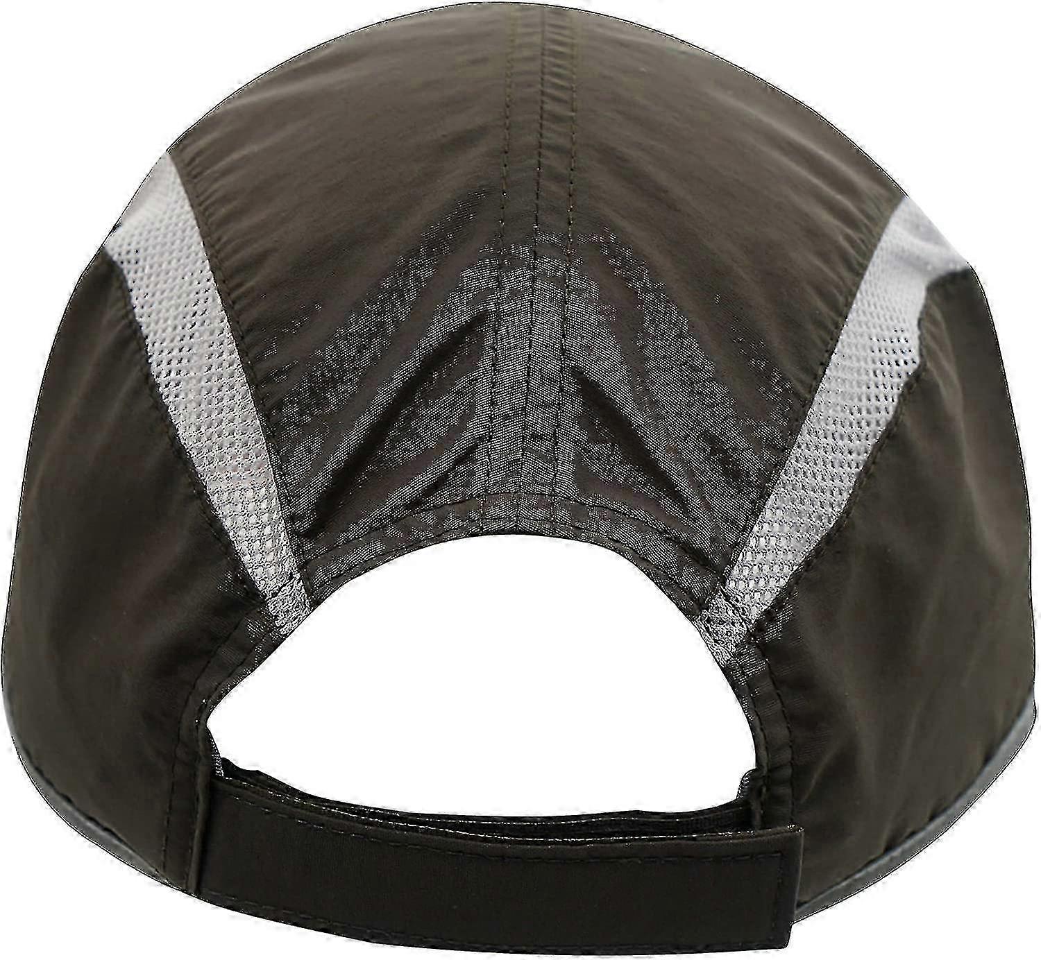 Gorra deportiva de malla plegable con raya reflectante sun runner transpirable