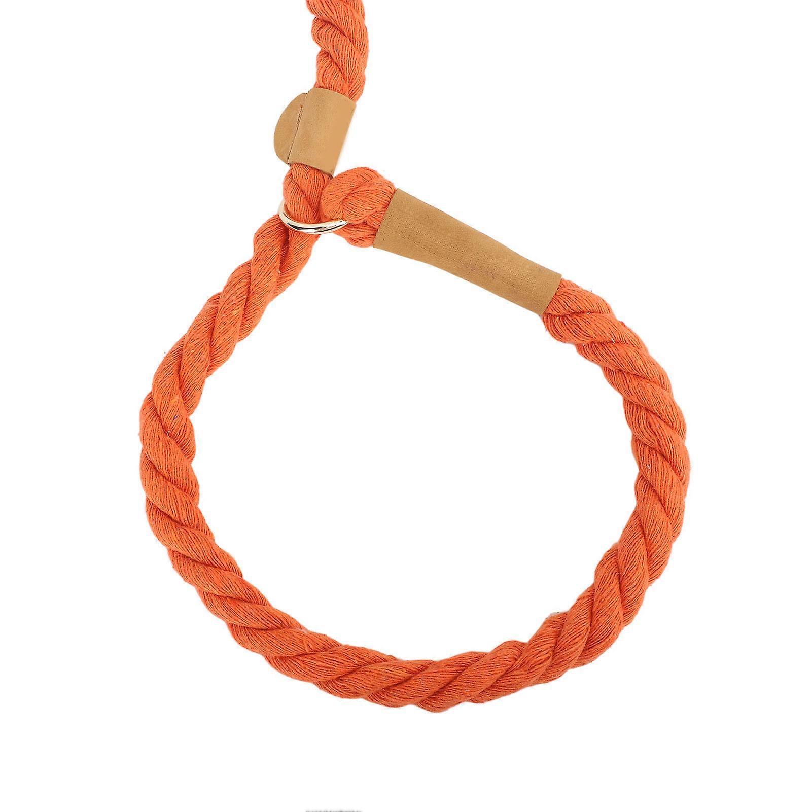 Dog Training Leash, Adjustable Tear-Resistant Cotton Elastic Rope for Large Dogs Walking and Training, 1.7m, Orange and Red