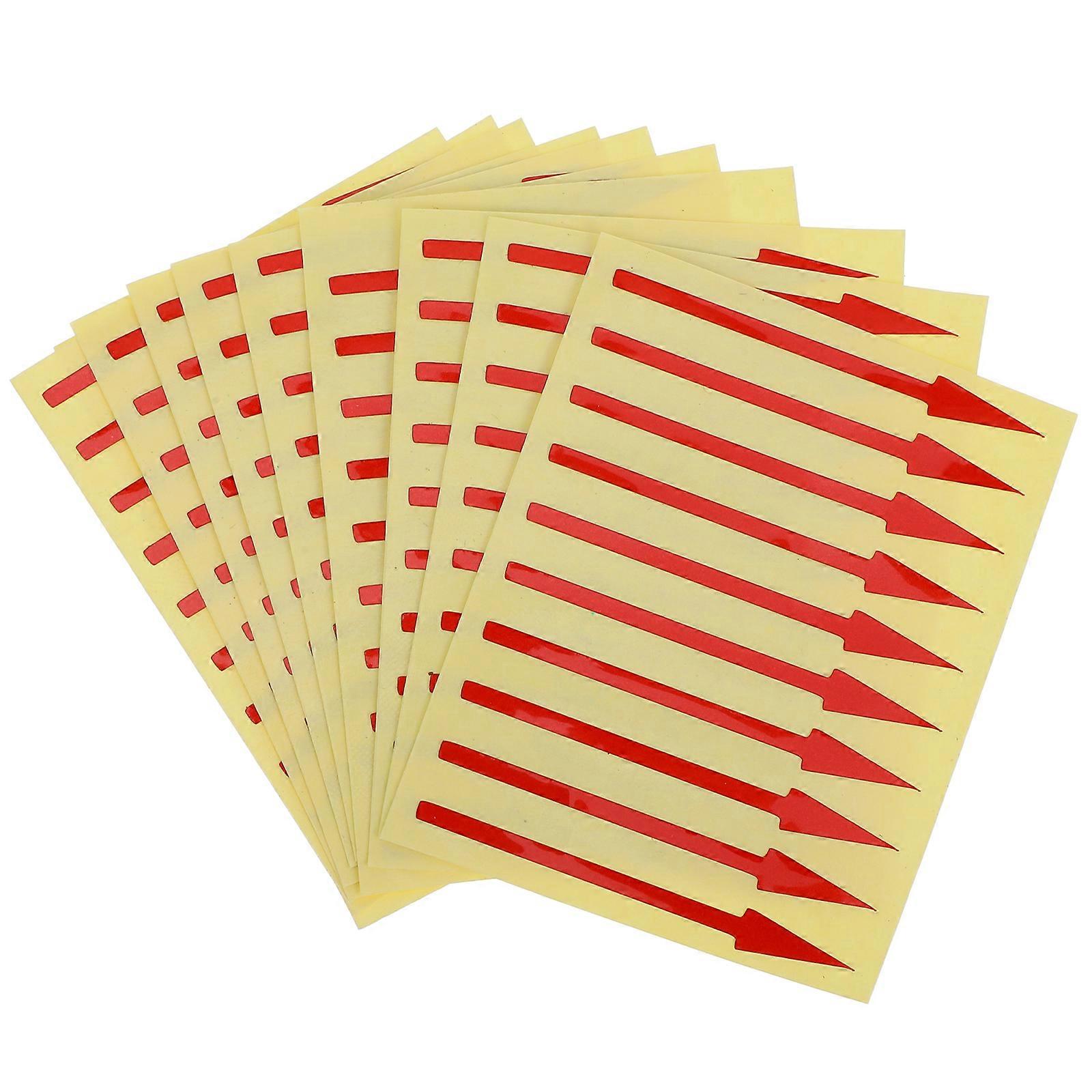 100pcs Reflective Arrow Stickers for Instrument Panels – Removable Decals for Clear Data Indication, Easy Application, Enhanced Readability in Low