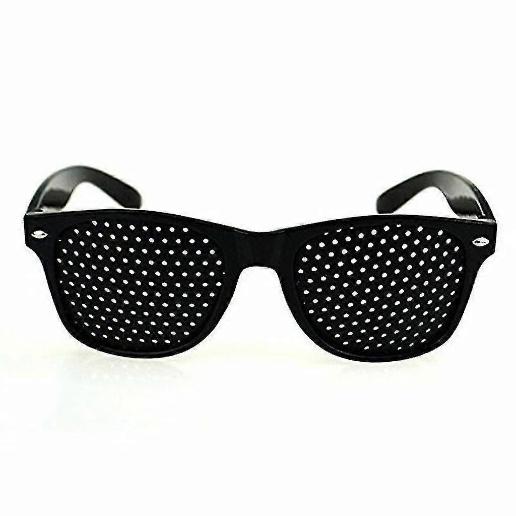 Raster Glasses/hole Glasses For Eye Training And Relaxation In A Set Of 2, Grid Glasses With Foldable Ironing
