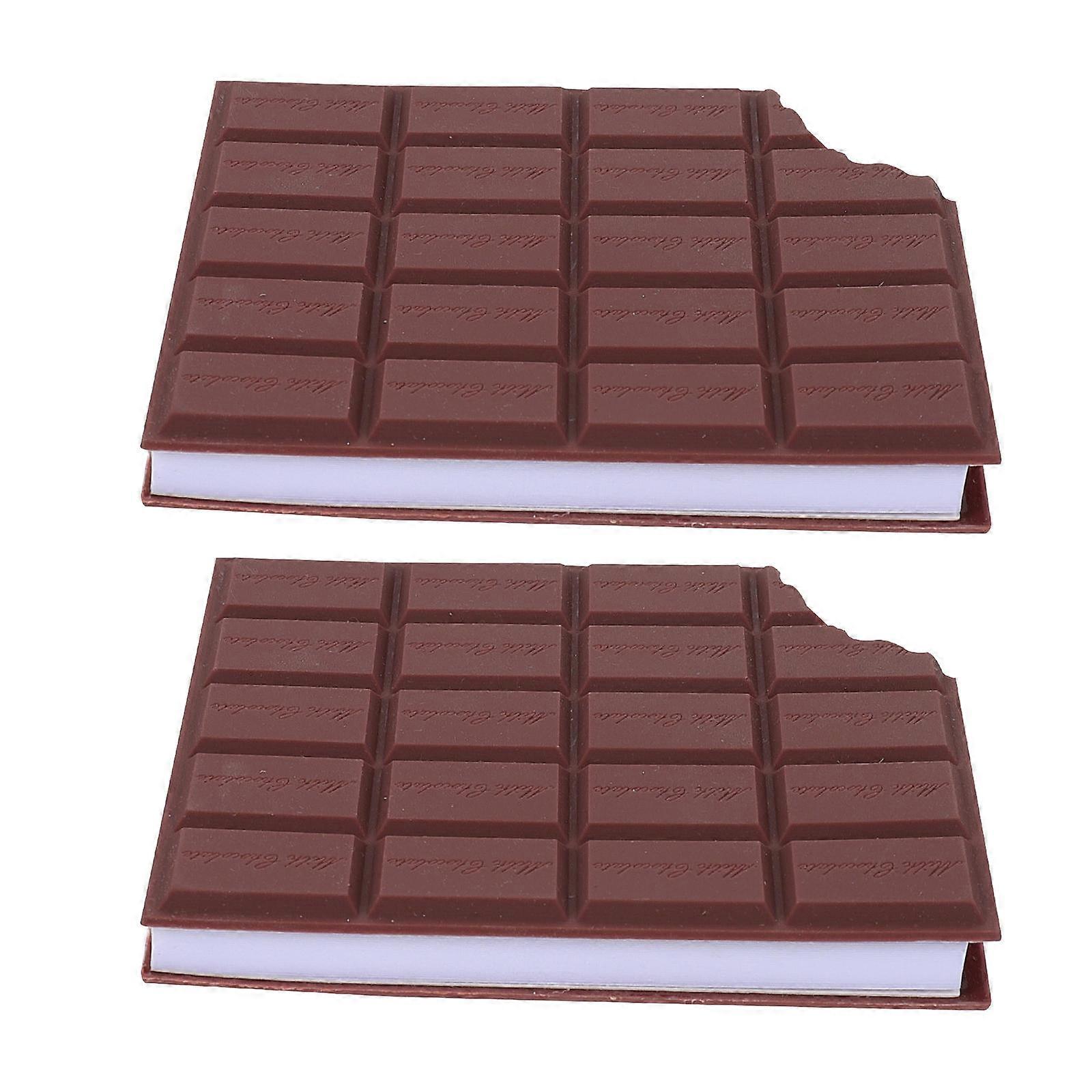 Novelty Notepad Chocolate Shaped For Everyday Use 2Pcs
