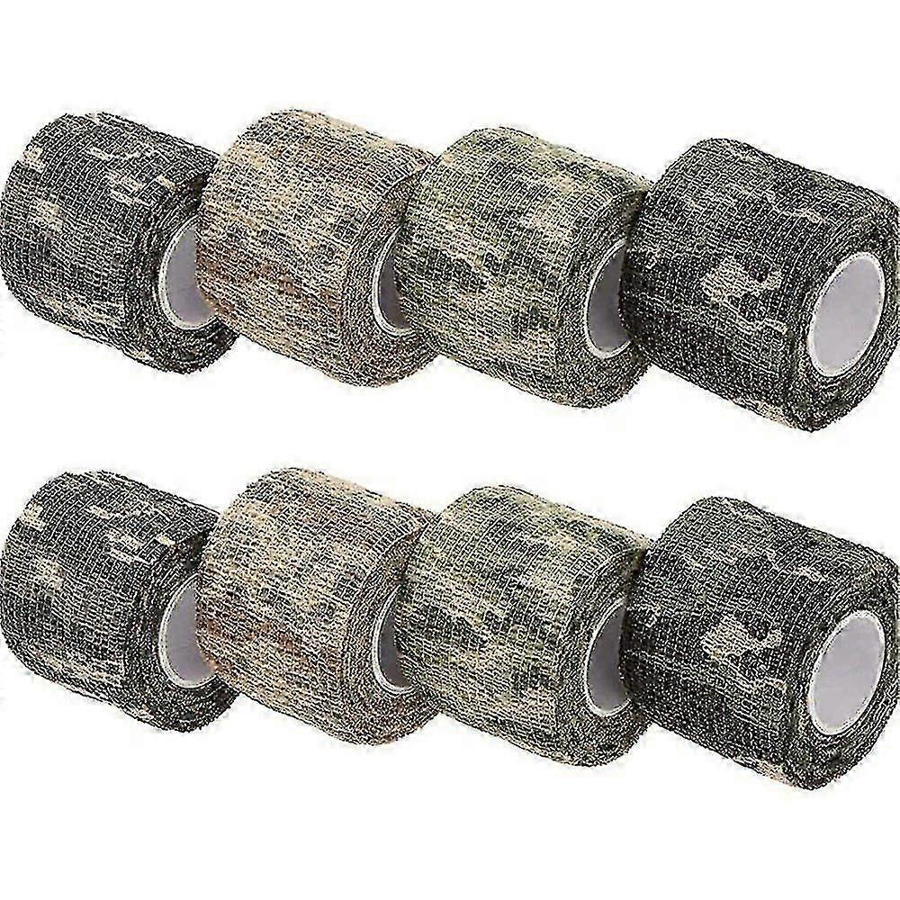 أشرطة التمويه متعددة الوظائف - شريط تمويه الشبح غير المنسوج ذاتية اللصق - مثالي للمصباح اليدوي والتلسكوب والدراجة