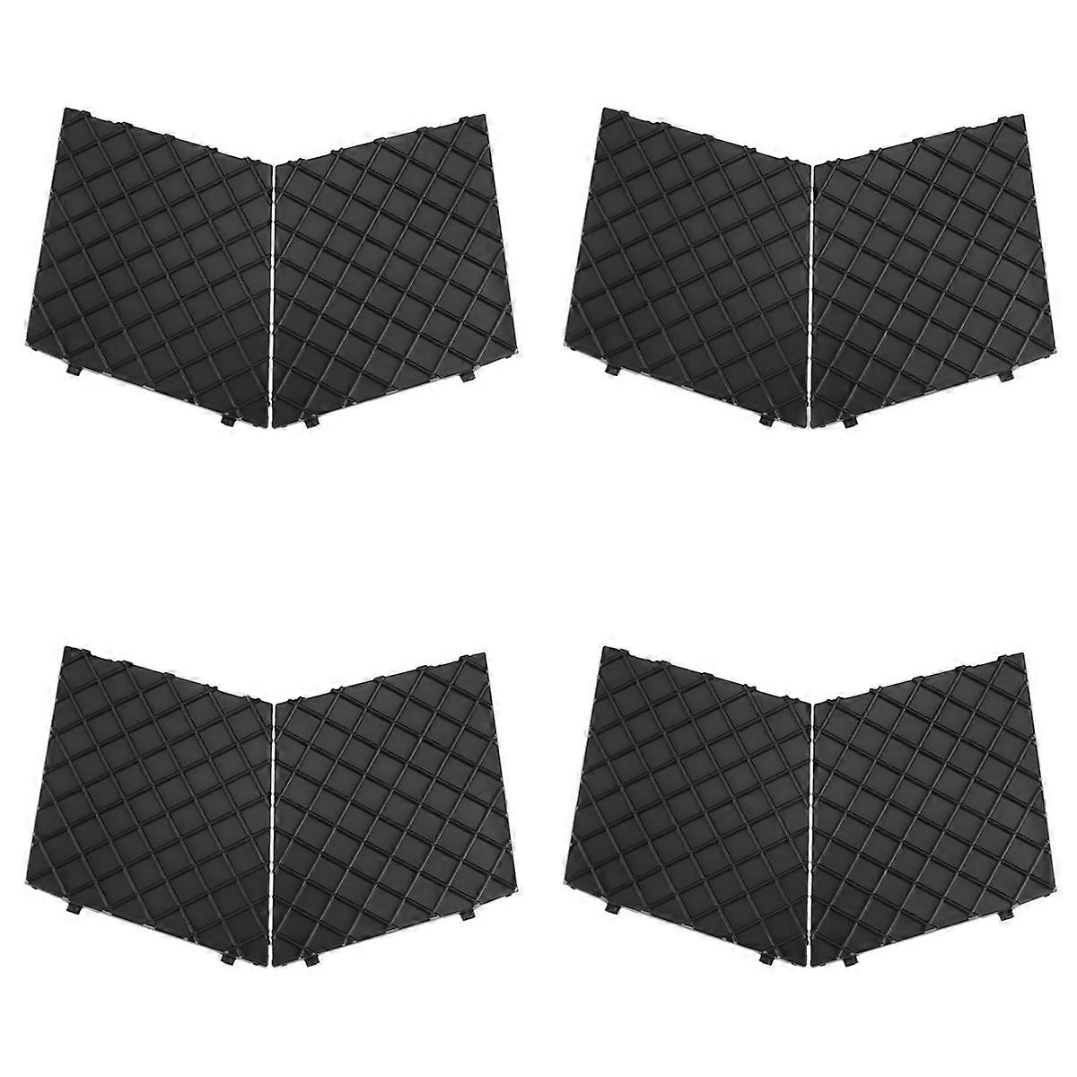 Black Front Bumper Lower Mesh Grill Trim Cover Pair for E60 E61 M