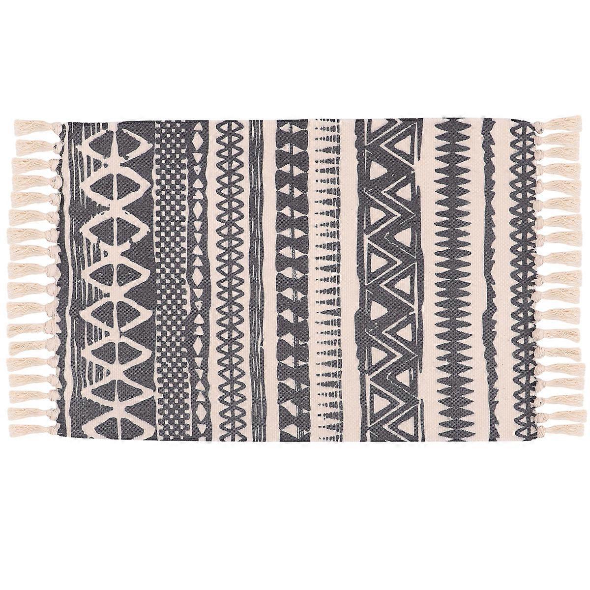 Cotton Floor Mat Bedroom Carpet Rectangular Shape Protective Family Use 1Pack