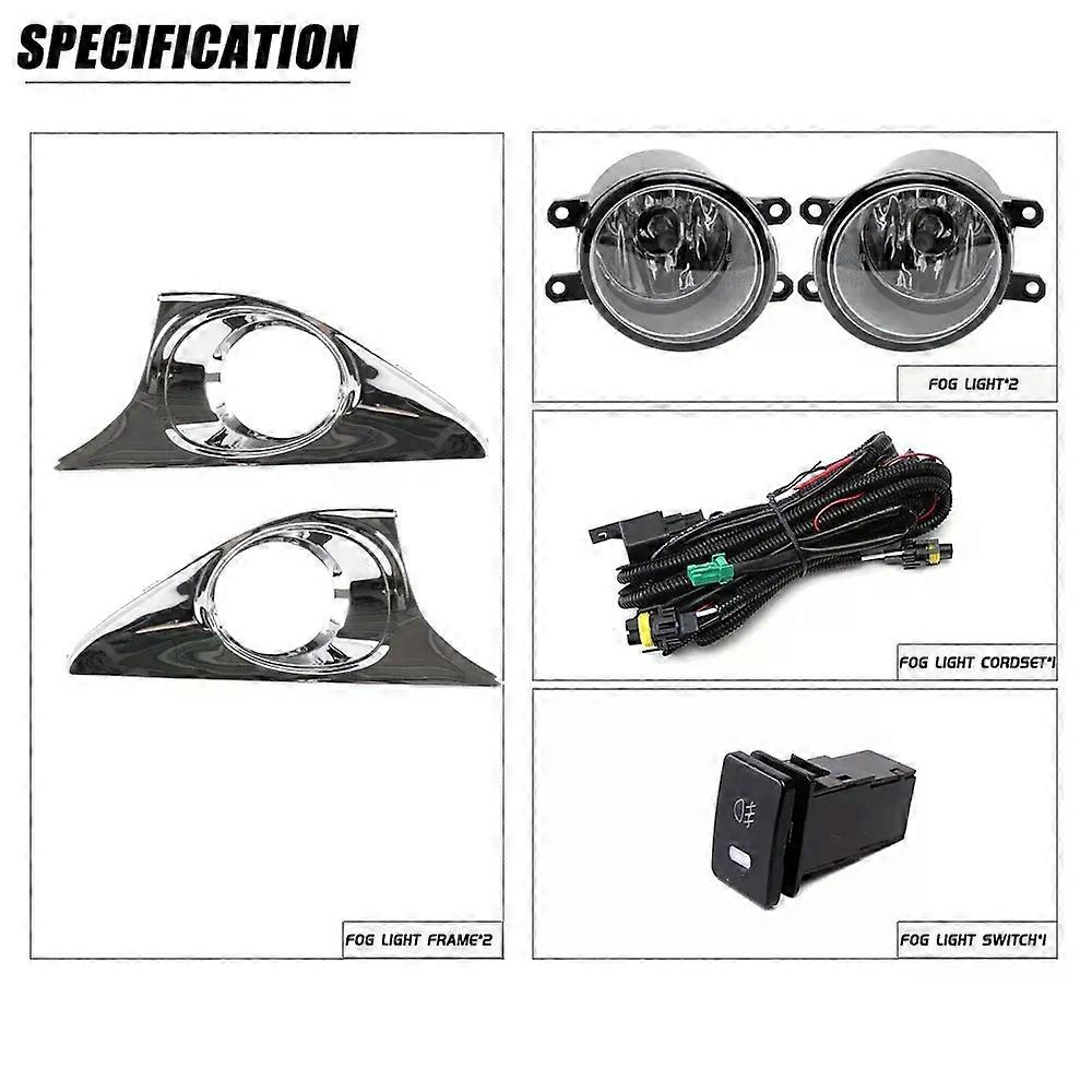 unique Front Bumper Fog Lamp Upgrade Kit FOR TOYOTA CAMRY AURION 2012 2013 2014 Version Additional Foglight Set Switch + Wiring