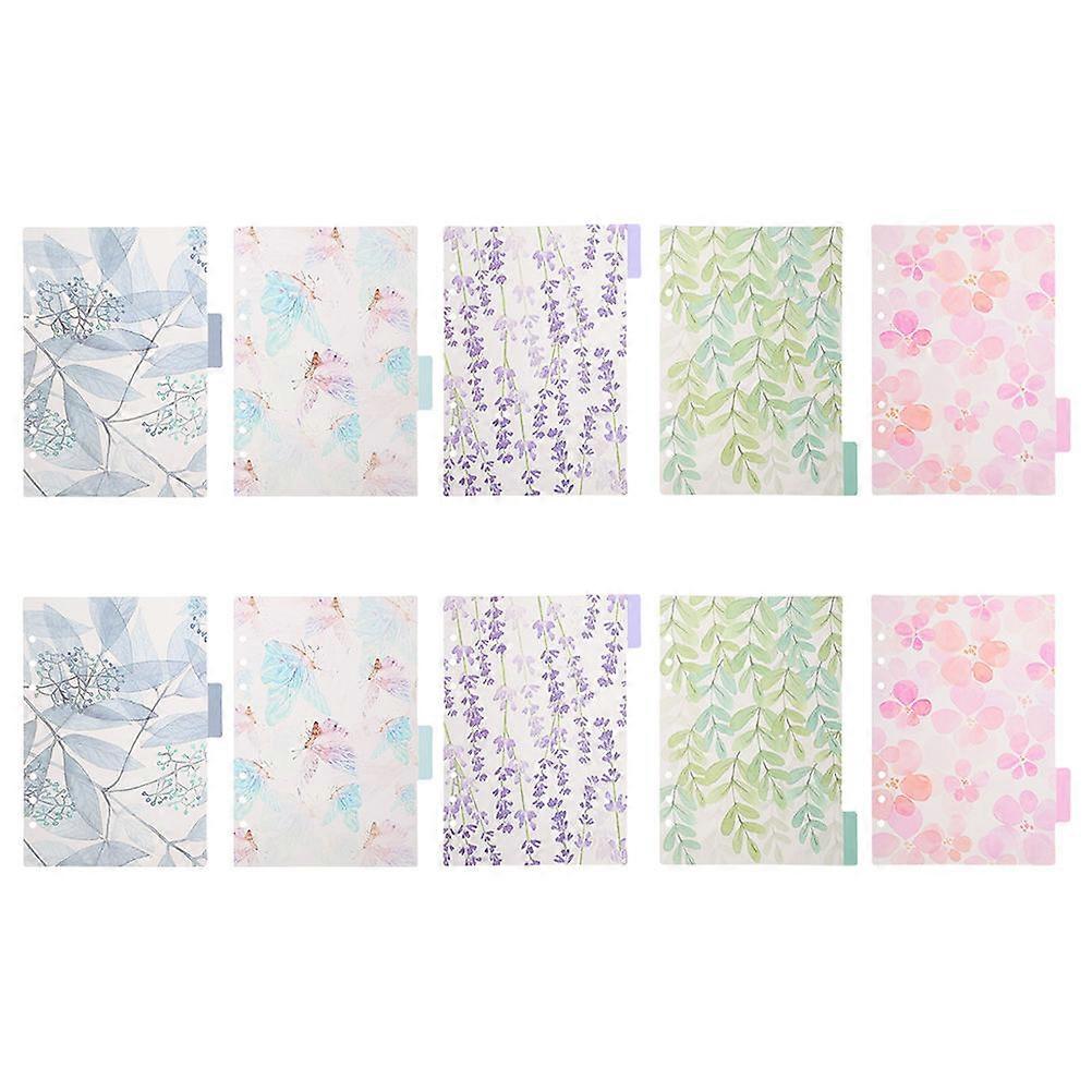 Binder Dividers Indexing Colorful Index Binder Dividers Assorted Color Rectangular Writable Tab For Office Use 2 Sets