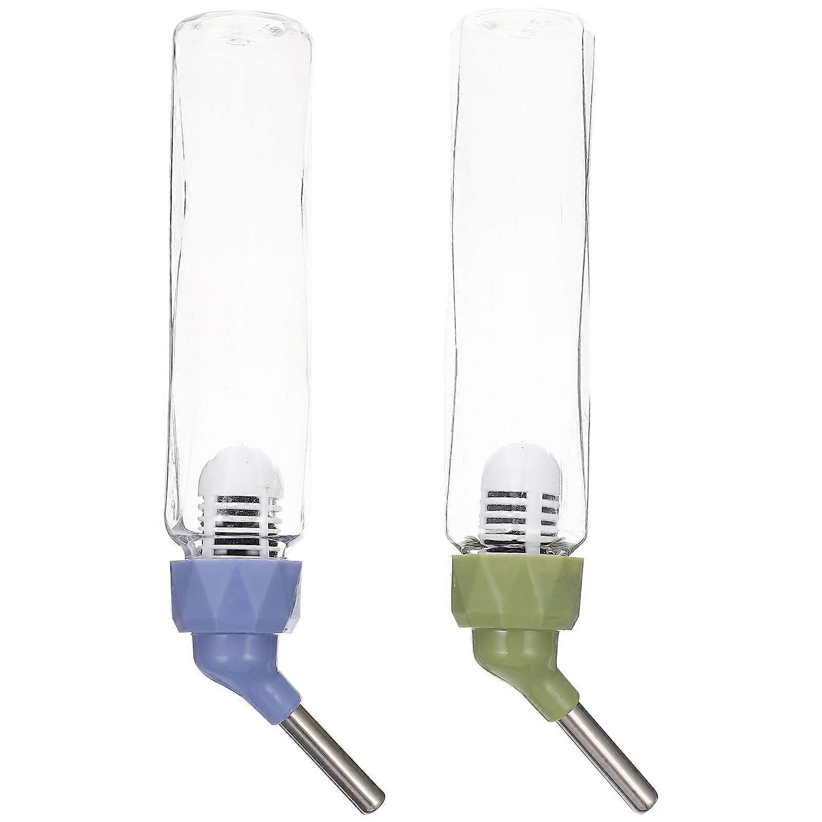 Pet Water Dispenser Hamster Automatic Feeder Easy to Observing Remaining Water 2Pcs