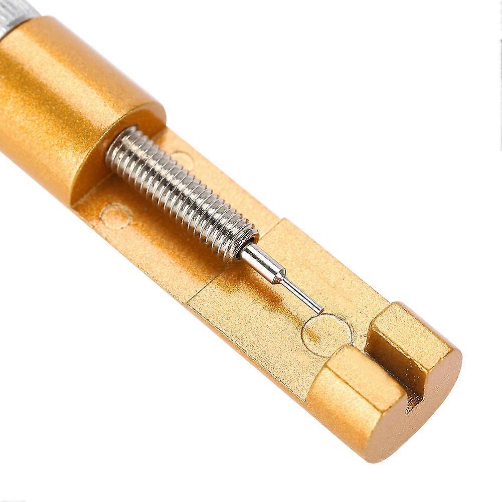 Adjustable Watch Band Adjustment Pin Remover Repair Tool Accessory Kit (Gold)