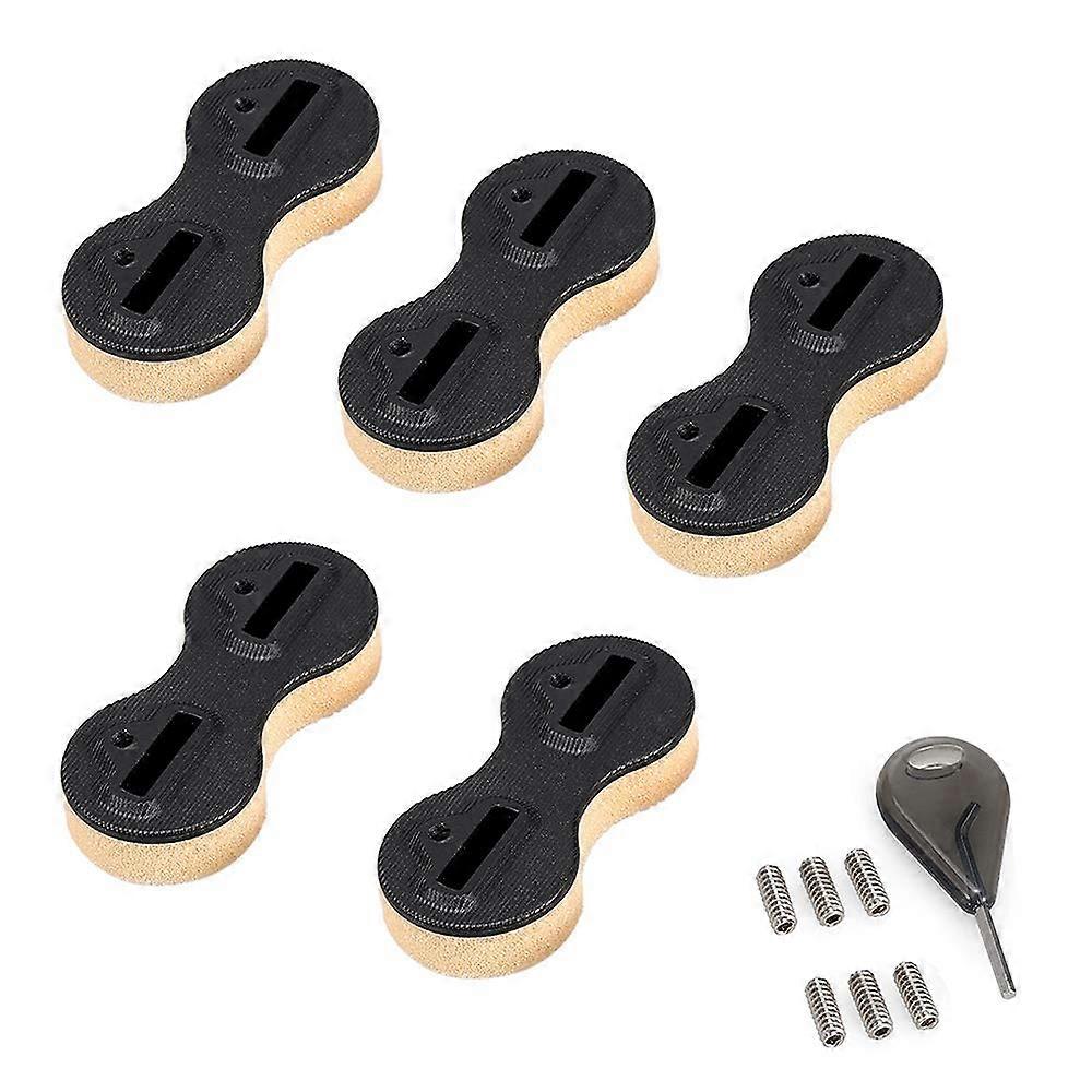 FCS Fusion Fin Box Surfboard F Surfboard F Surfing Plugs Tri Fin Set/Quad Fin Set black Tri(1x0° 2x5° 2x9°) Ref: 9566