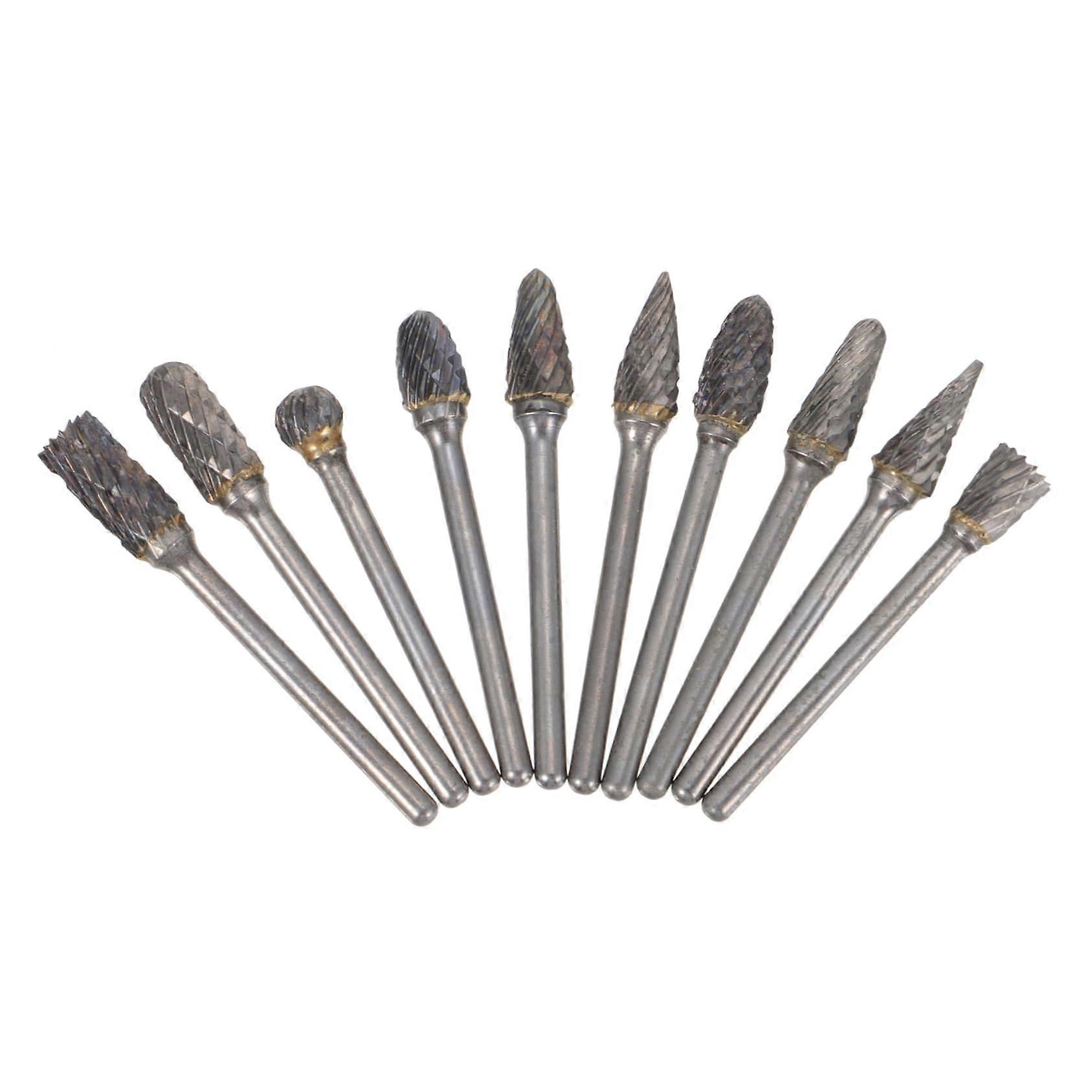 Rotary Drill Bit Set for Milling Grinders, High-Quality Steel, Part Rotation File, 1/4 Inch Compatibility