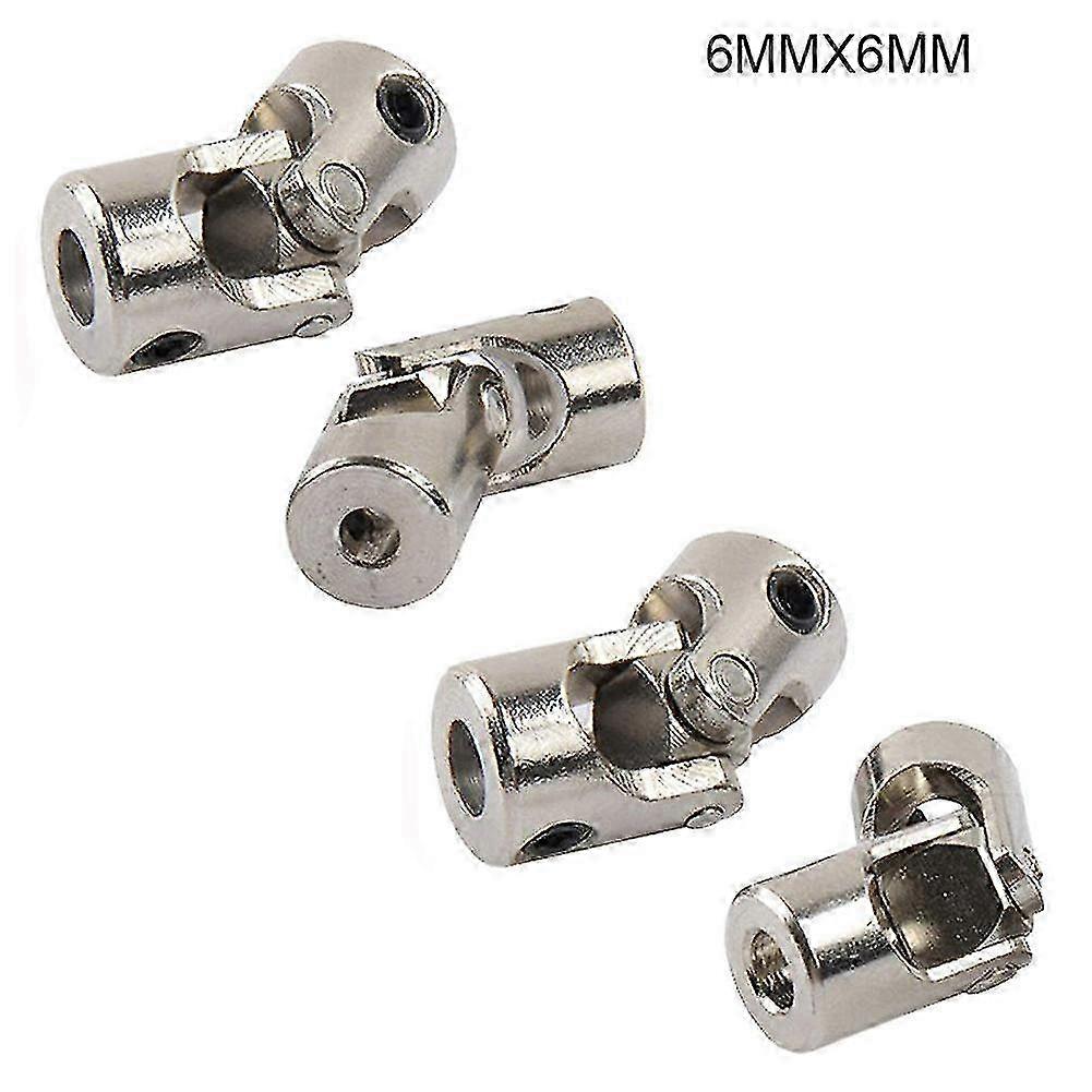 4 Pcs Universal Joint Shaft Coupler Steering Connector Compatible with Remote Control Car Crawler