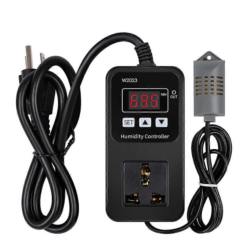 US PLUG,Smart Humidity Controller Socket Wall Mounted Electronic Hygrometer Humidity Regulator Cont