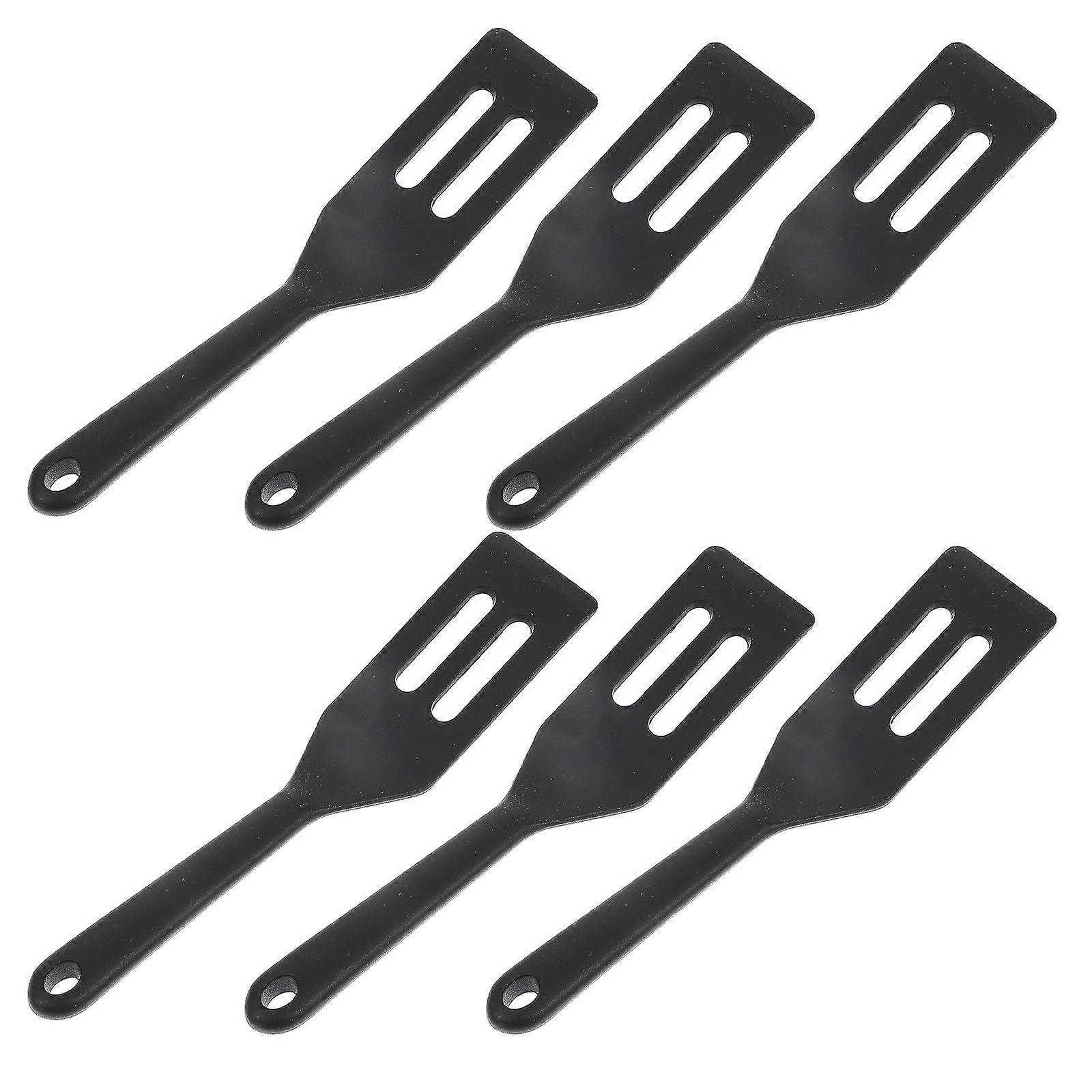 Small Spatula Cooking Baking Home Cooks Black 6Pack