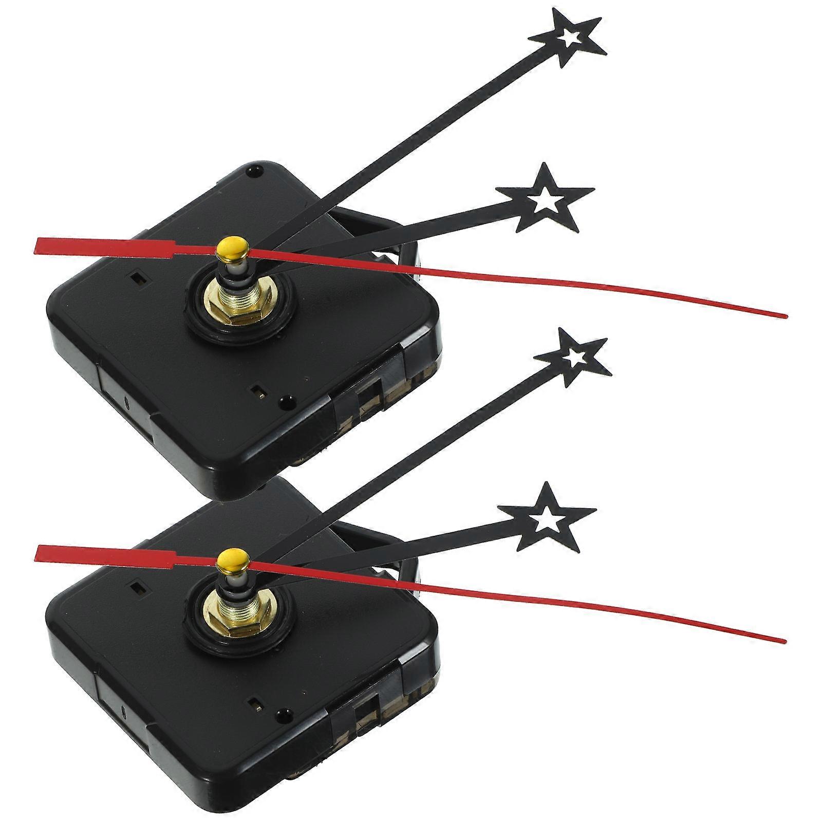 Wall Clock Mechanism High-torque Clock Movement Kits Wall Clocks Silent Operation 2 Sets