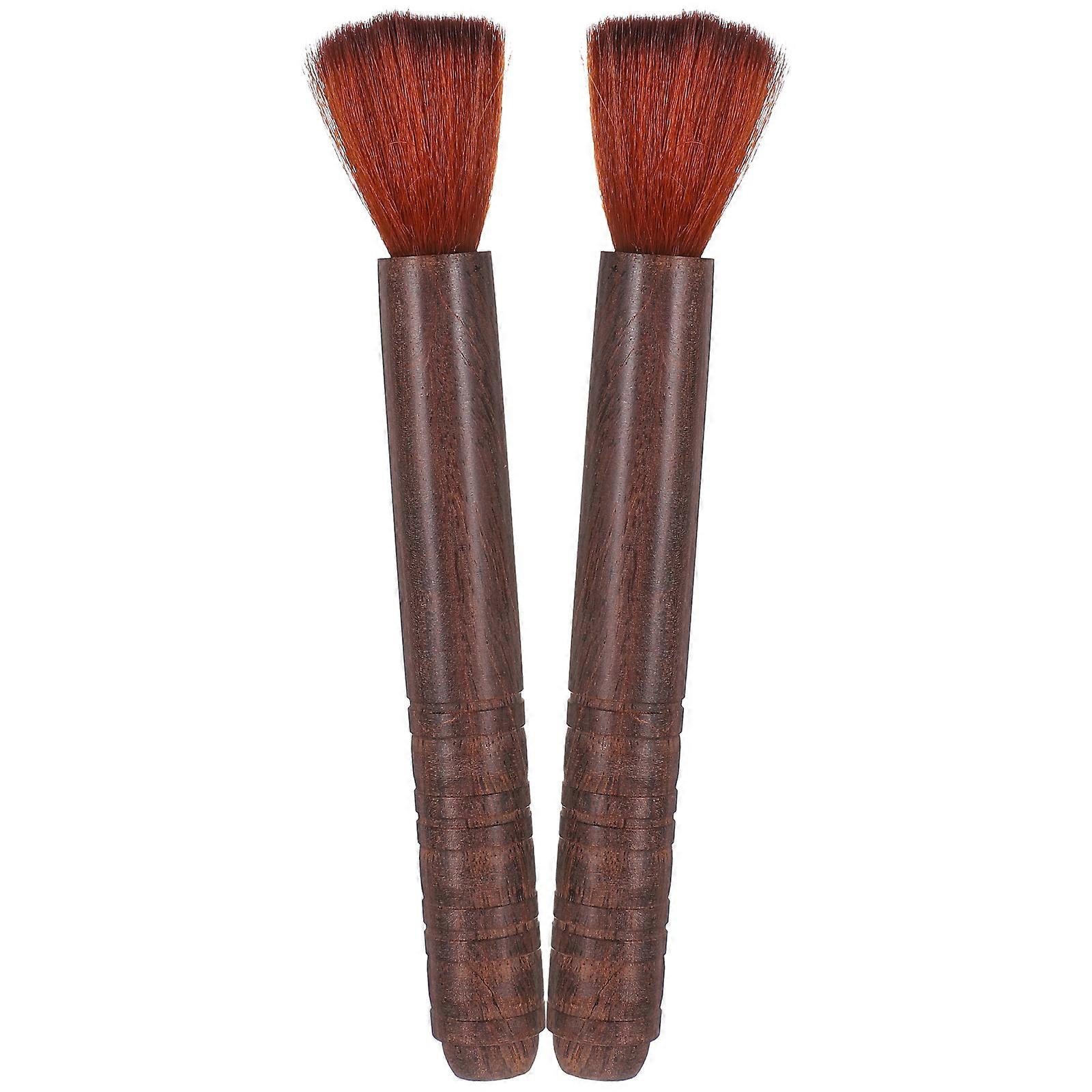 Nettoyant pour instruments Erhu Nettoyage Violon portable Nettoyage d’instruments à cordes Musiciens Marron 15x1.8x1.8cm Rosin Maintenance 2Set
