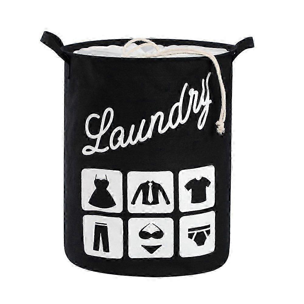 Collapsible Cotton Laundry Basket Large Foldable Storage Bag