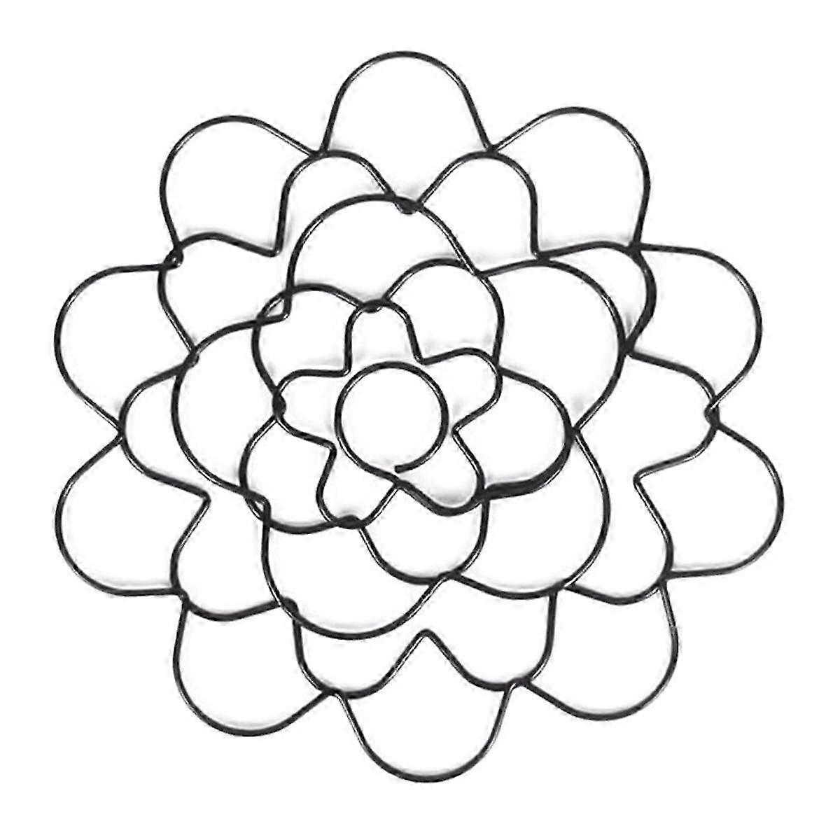 Wire Flower Arranging Tool- Flower Frog, Reusable, Bendable Flower Grid Black 6Inch