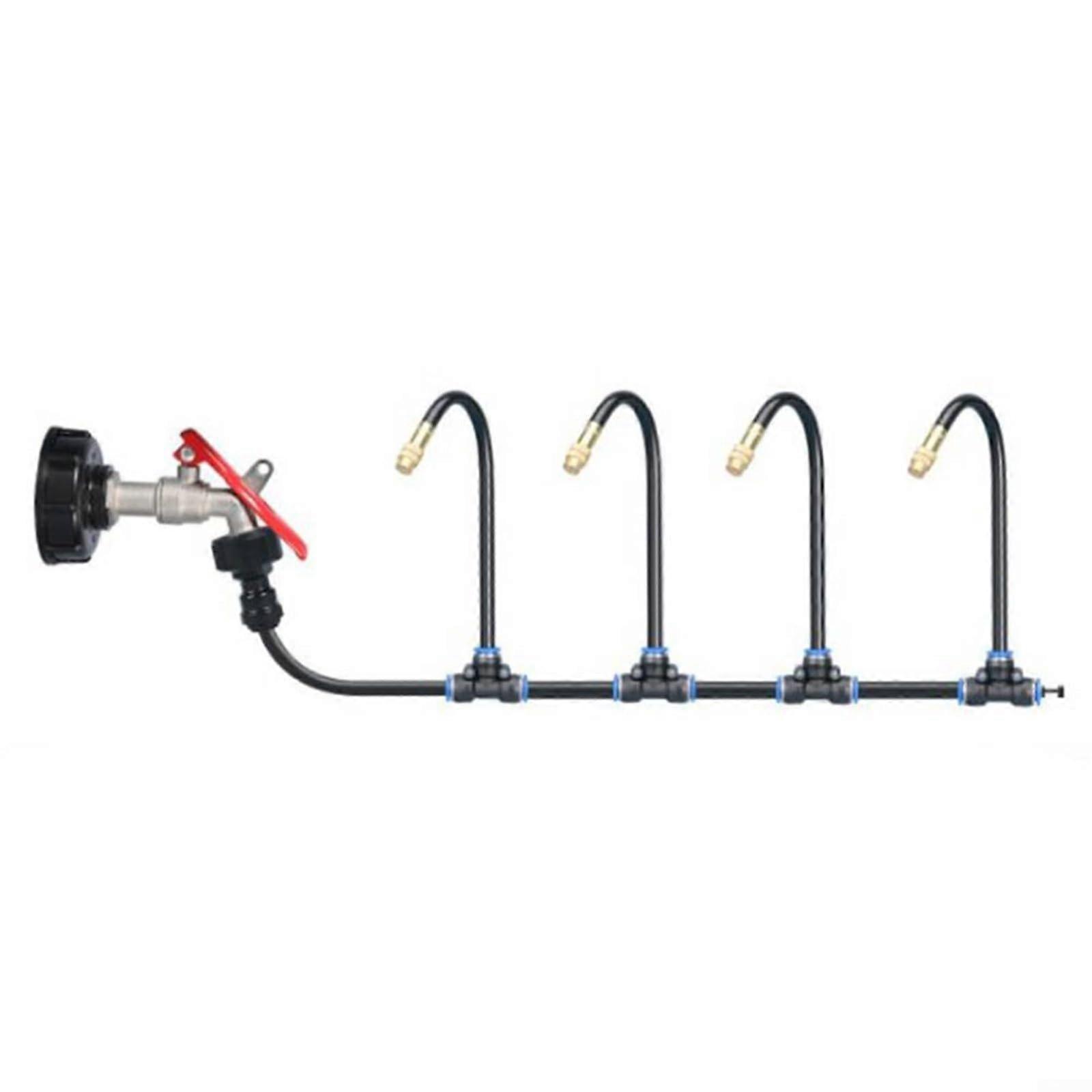Spray Sprinkler System, Garden Spray Kit, Adjustable Mist, Regulates Irrigation and Cooling (15m) 15 m