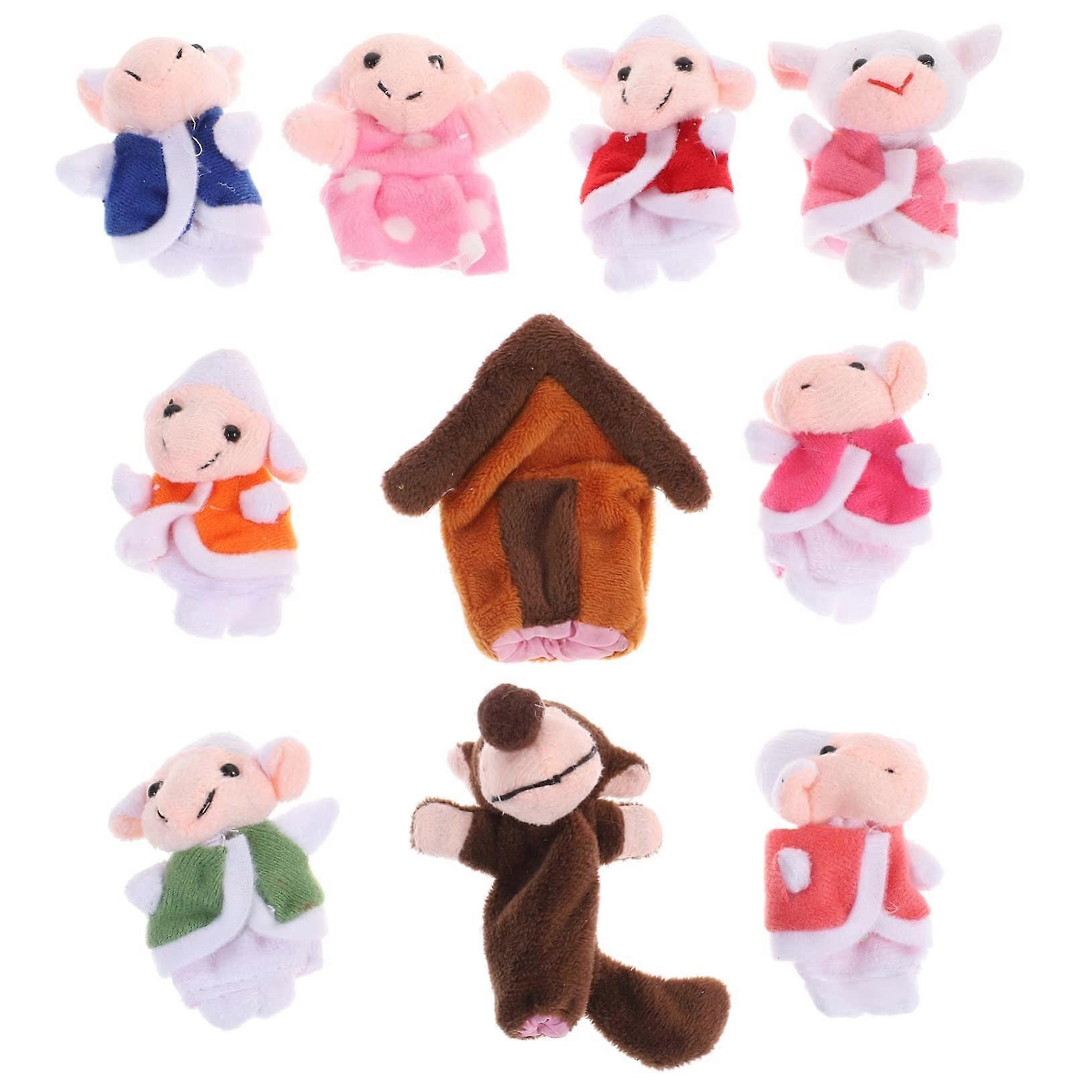 Lamb Finger Puppet Toy - Colorful Kids Toy for Finger Plays, Soft Material, and Interactive Fun for Children