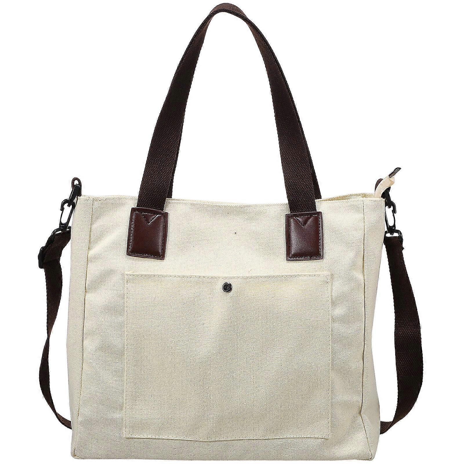 Practical Reusable Bag, Canvas Design with Comfortable Handles for Shopping Dates