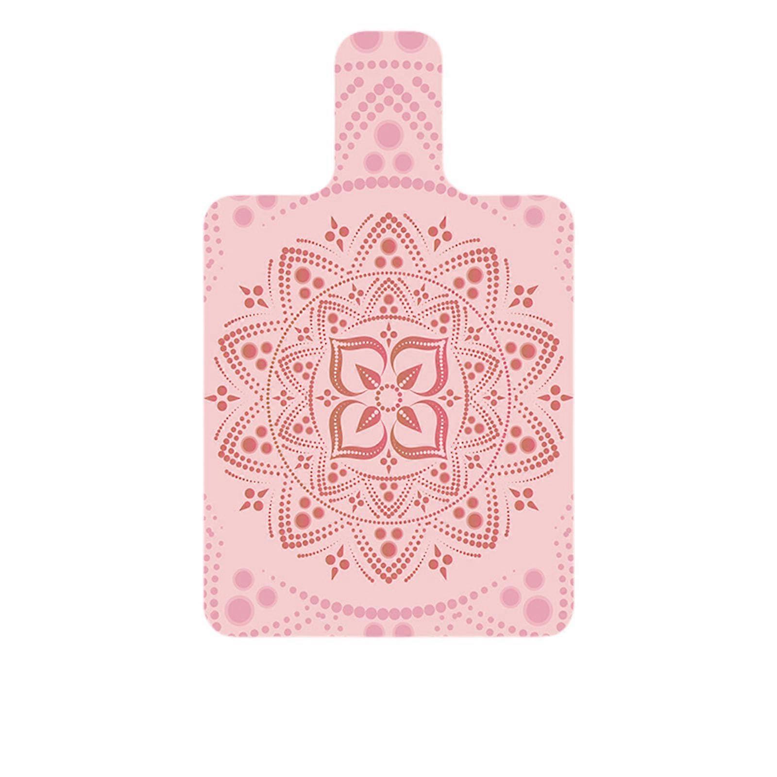 Pilates Yoga Mat, 3D Marble Pattern, NonSlip Washable, Foldable (Pink)