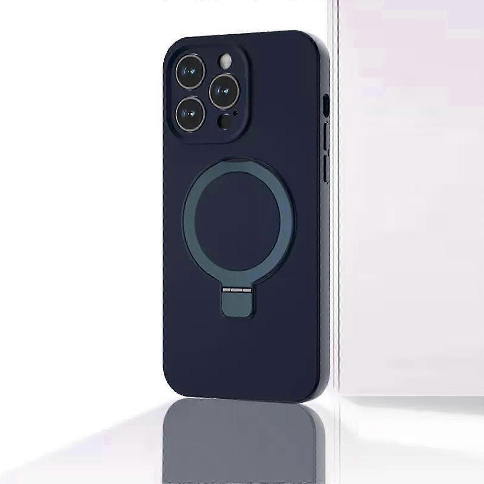 for iPhone 15 Pro Max/ 15 Ultra Case Magnetic Invisible Stand, Compatible with MagSafe Military Drop Protection Anti-Scratch Shockproof with Ring Hold