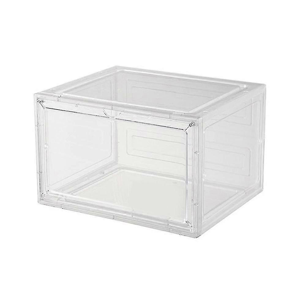 Upgrade Harder Solid Plastic Hat Organizer For Baseball Caps,stackable Hat Storage Box,holder With Clear Magnetic Door B--