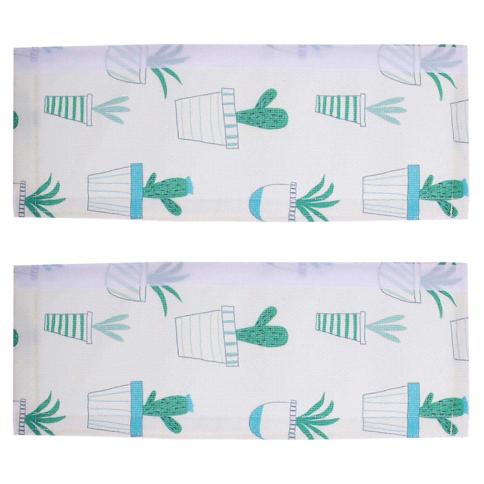Refrigerator Door Handle Protector Appliance Door Handle Polyester 38X14X0.3CM Protect from Oil 1 Pair