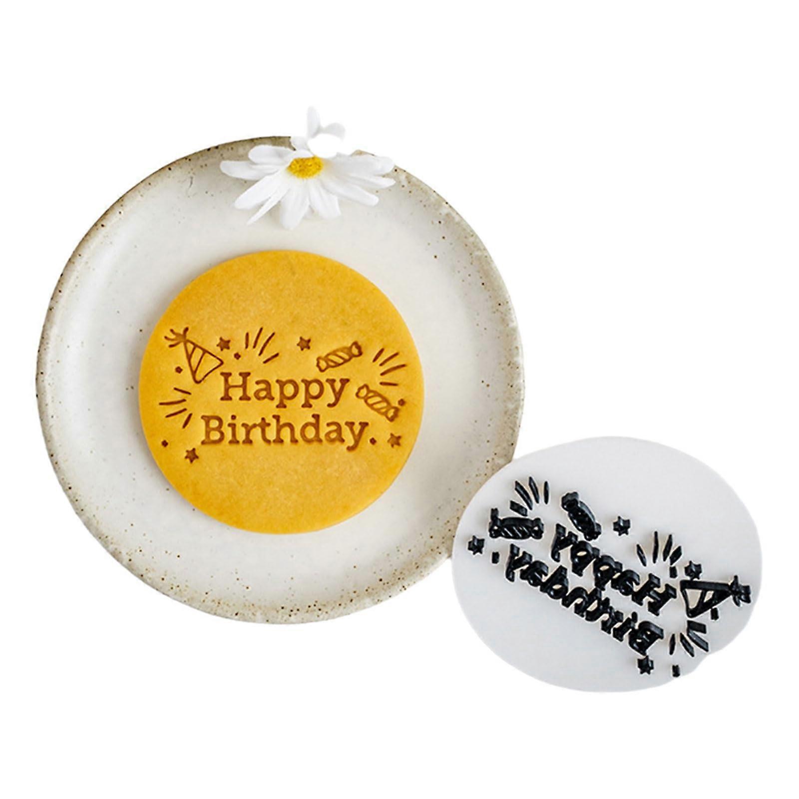 Birthday Cookie Cutters Set, Durable Baking Tools for Birthday Themed Cookies, Various Shapes and Sizes