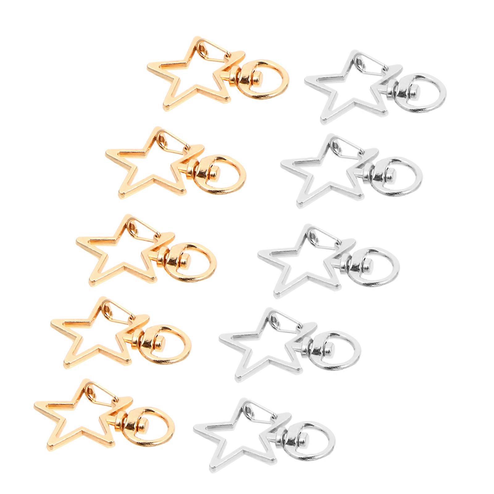 Key Pendant Supplies Adorable Key Chains Assorted Color Fine Processing Attractive Appearance 10Pcs