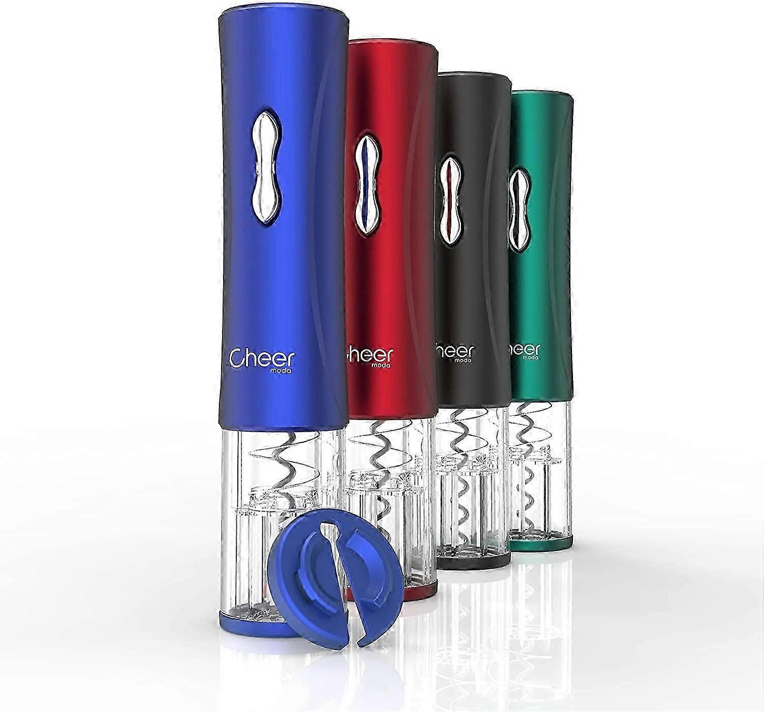 Electric Wine Bottle Opener with Foil Cutter - Cordless and Battery-Powered