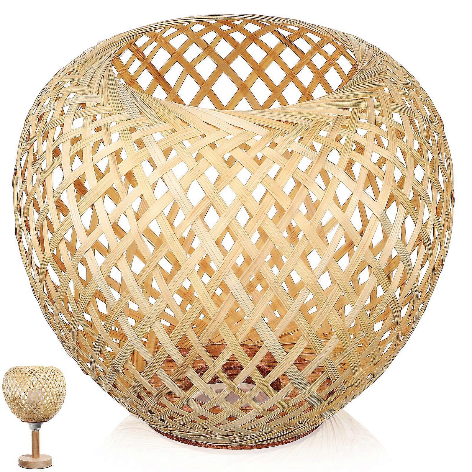 Lamp Shade Bamboo Light Shade Woven Lamp Shade Ceiling Lampshade Rattan Lamp Shade Replacement Lampshade