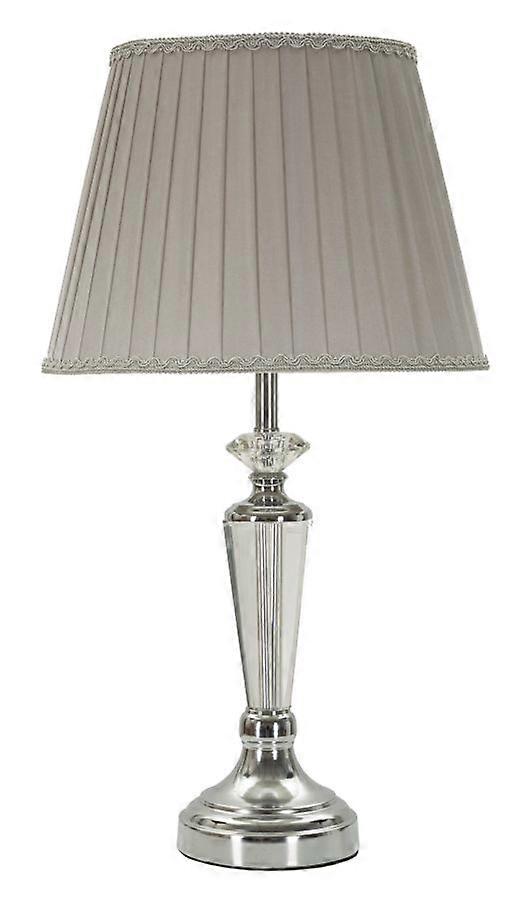 BORDLAMPE SØLVFARGET CM Ø 30X56