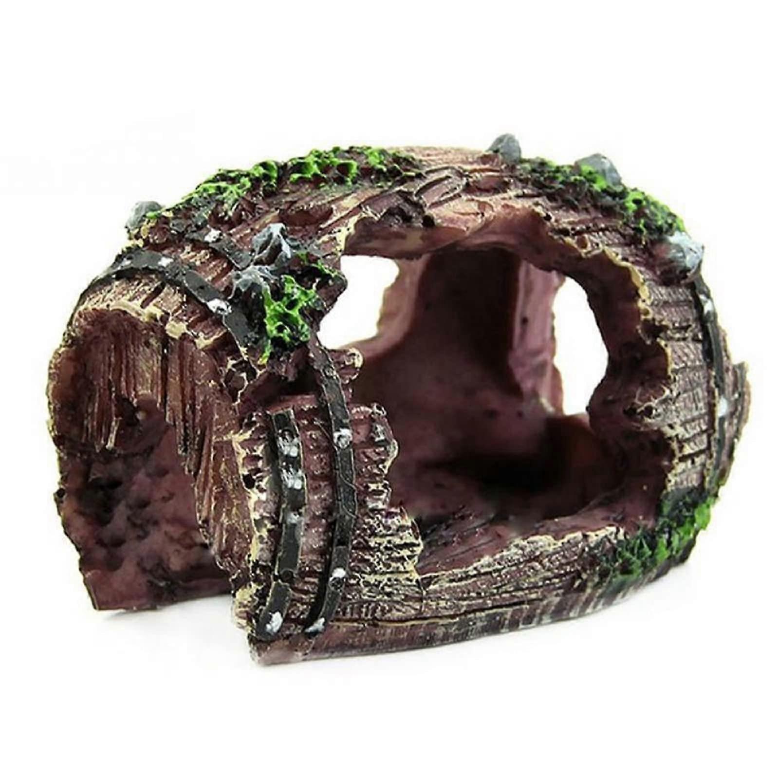 Hollow Trunk Simulation Tree Trunk Wood Polyresin Aquarium Decoration