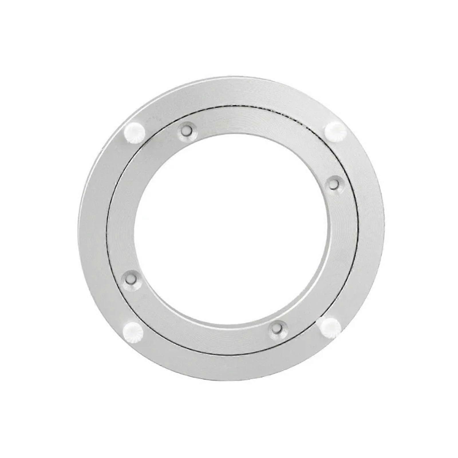 Furniture Aluminum Alloy Rotating Table Hotel Glass Round Table Rotating Table Aluminum Alloy Rotating Table Exhibition Stand (12 inches (300 x 8))