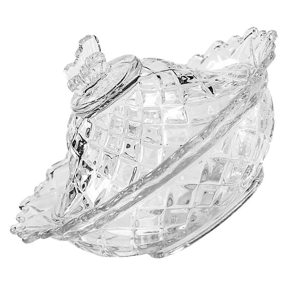 Transparent Glass Dessert Bowls for Home Use with Unique Design and Smooth Finish 4.5 Inches