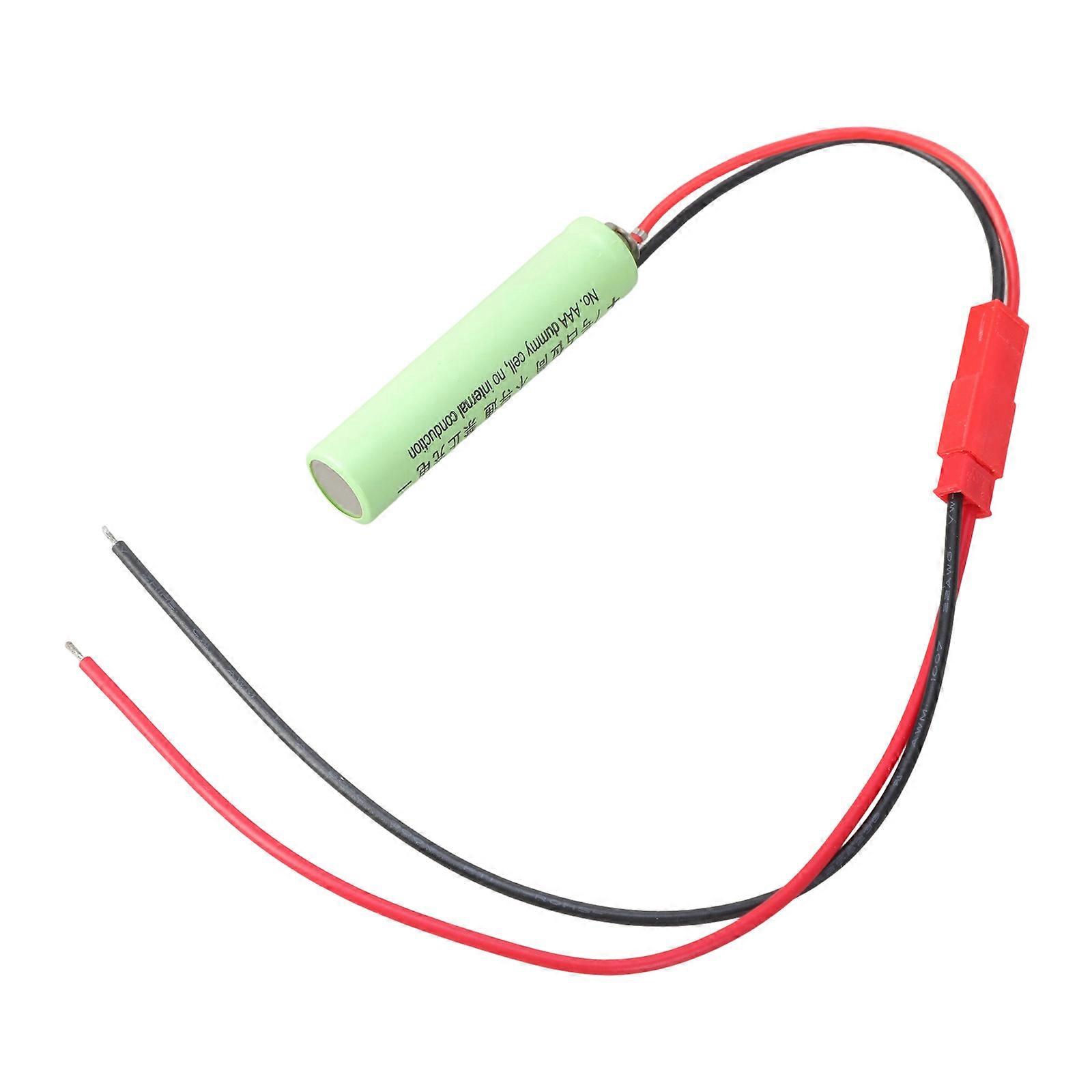 3A Size Replacement Battery Holder Placeholder Feature JST Input Male Connection Wire for External Electronic Device Multicolor