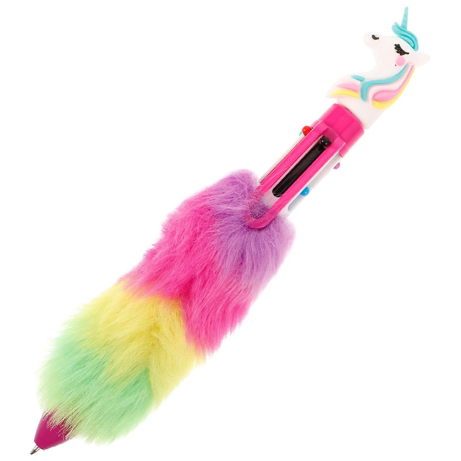 Cute Multicolor Ballpoint Pen for Journaling School Supplies Writing Note-taking Creative Projects Shape Plush 1Pack