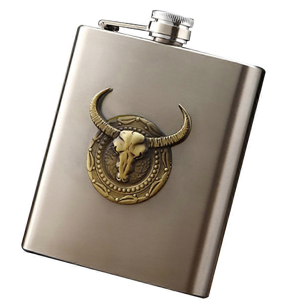 Stainless Steel Portable Whiskey Flask for Camping and Outdoor Adventures – Lightweight, Elegant, and Practical Design for Travel and Family Use