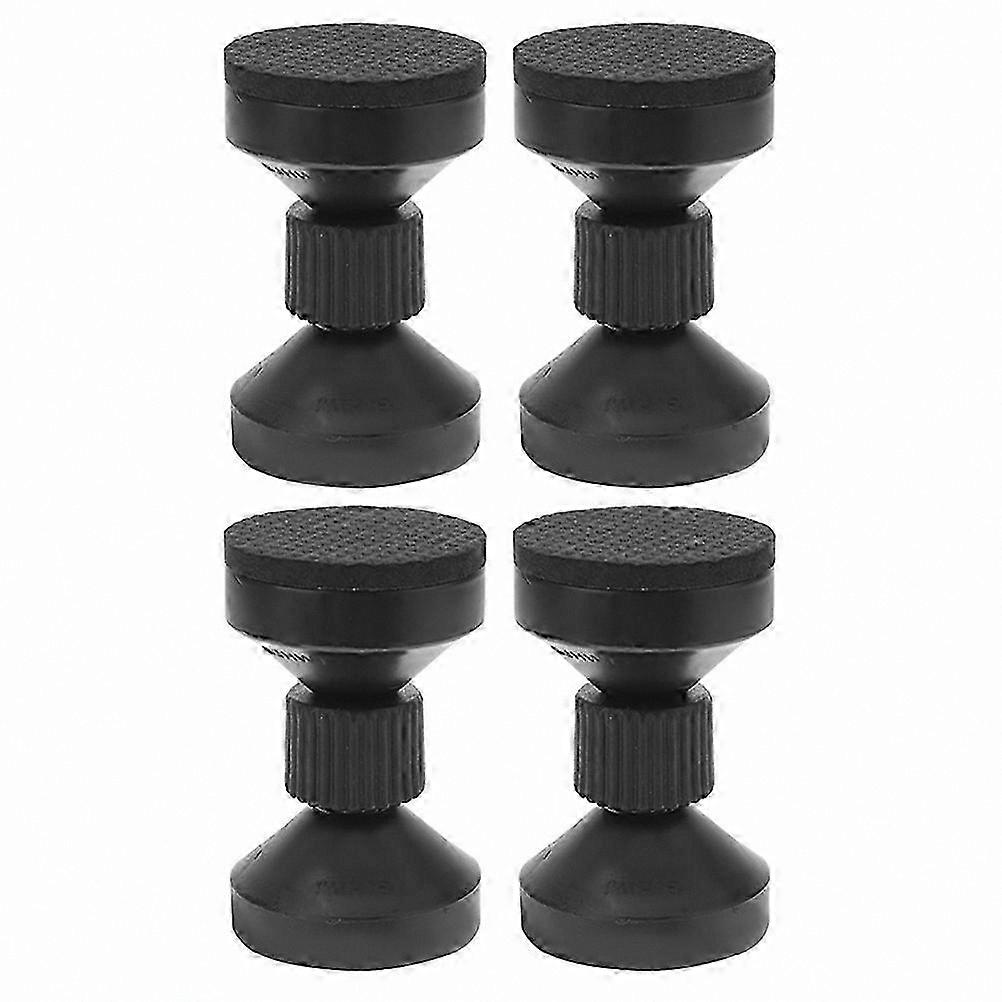 4-Pack Adjustable Headboard Stoppers for Stable Bed Frames with Wall Protection