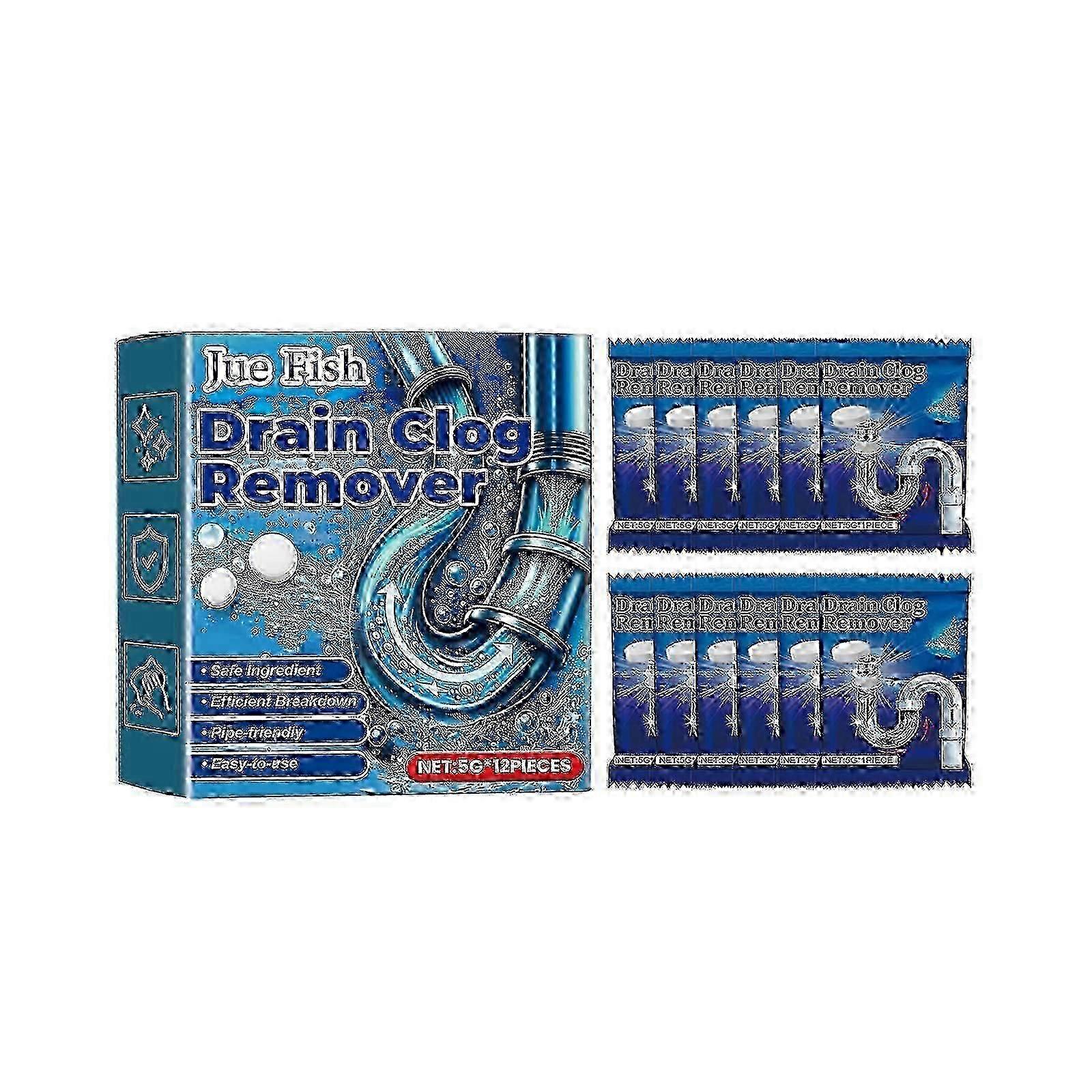 Pipe Deaeration Tablets, Dissolves Toilet Floor Drain Kitchen Drain Clogging Deodorant Tablets